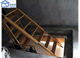 实木折叠楼梯